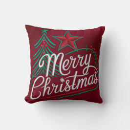 Almofada Bordados Feliz Design de Natal