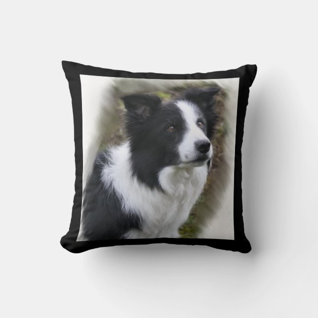 Almofada Border Collie Art (Frente)