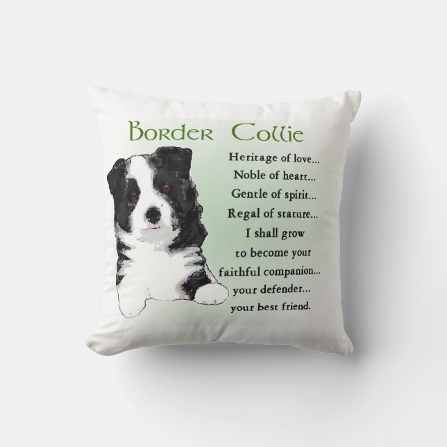 Almofada Border Collie Puppy (Frente)
