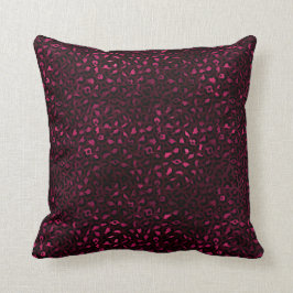 Almofada Bordô e Dourado Série Leopardo Design 3