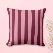 Bordô e Listra Rosa Padrão Cereja Vermelho Ousado