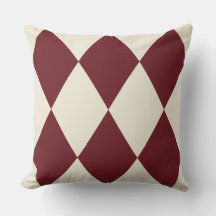 Bordô Vintage Harlequim Padrão de Diamante | Retrô