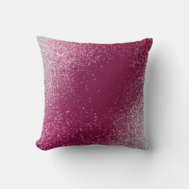 Almofada Borgonha e relva prateada