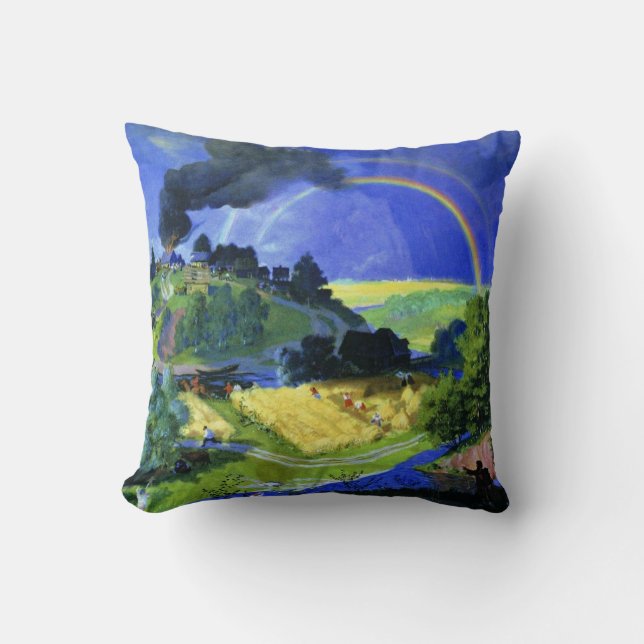 Almofada Boris Kustodiev, Após a Tempestade, (Frente)