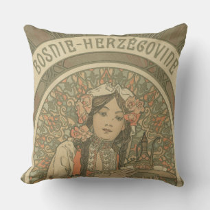 Almofada Bósnia e Herzegovina por Alphonse Mucha (1900)