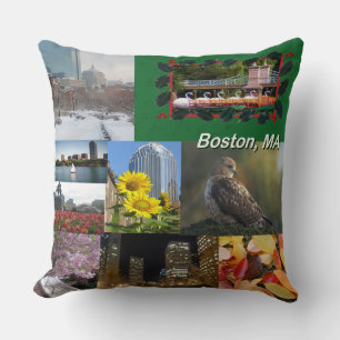 Almofada Boston, Massachusetts Photo Collage