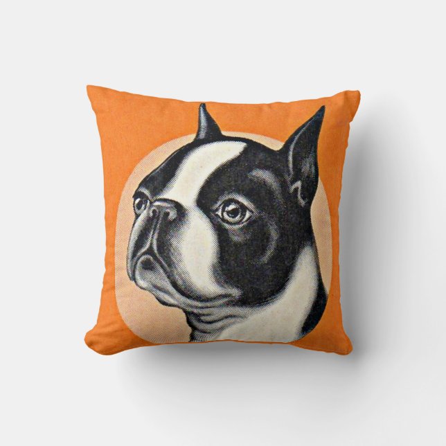 Almofada Boston terrier (Frente)
