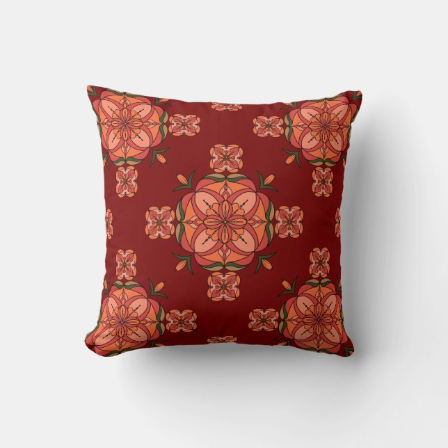 Almofada Botanic Bloom Throw Pillow (Frente)