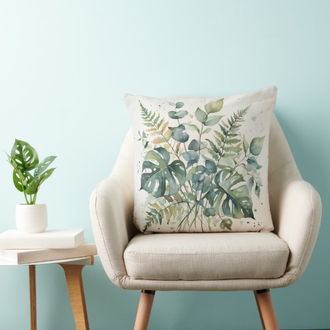 Almofada Botanical Bliss Throw Pillow (Cadeira)