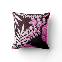 Botanical Tropical Leaves Palm Pink Personalized