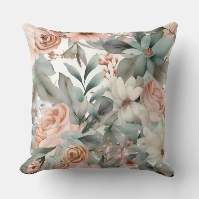 Almofada Botânico Ballet Nupcial Corado (Frente)