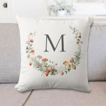 Botânico Floral Aquarela Caprichosa Monograma 