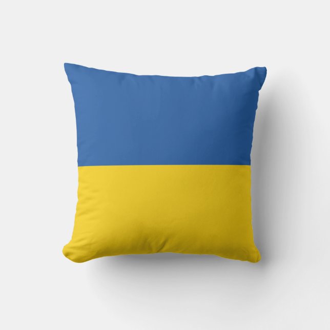 Almofada Botão Bandeira da Ucrânia (Frente)