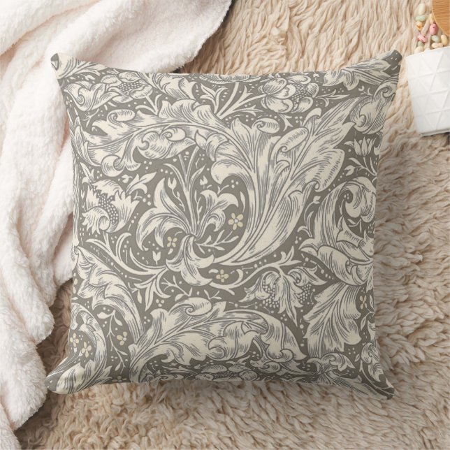 Almofada Botão de Solteiro damasco antigo William Morris (Cobertor)