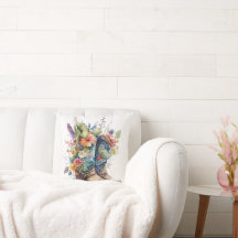 Botas e Flores Coloridas