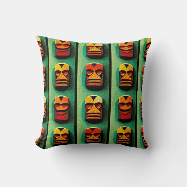 Almofada Botões Tiki (Frente)