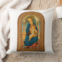 Botticelli (1445-1510) Madonna & Criança Enthroned