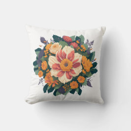 Almofada bouquet de Rosa Selvagem, floral