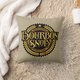 Almofada Bourbon Snob - bebida engraçada de uísque