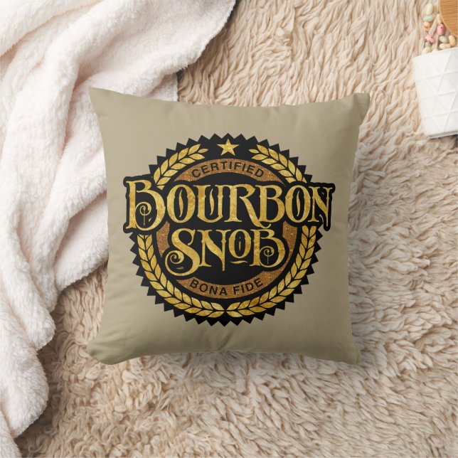 Almofada Bourbon Snob - bebida engraçada de uísque (Cobertor)