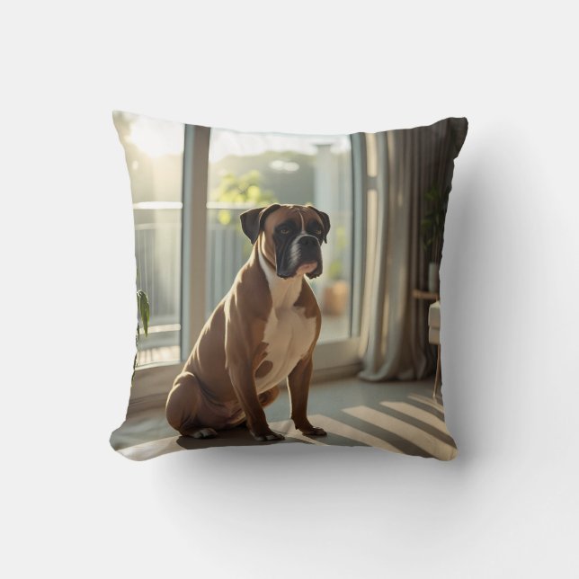 Almofada Boxer Elegant Throw Pillow (Frente)