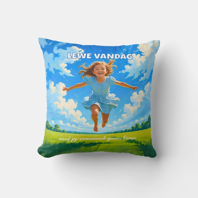 Almofada BRAAI Meme Afrikaans Saffa Expat Afrikaanse Humor (Frente)