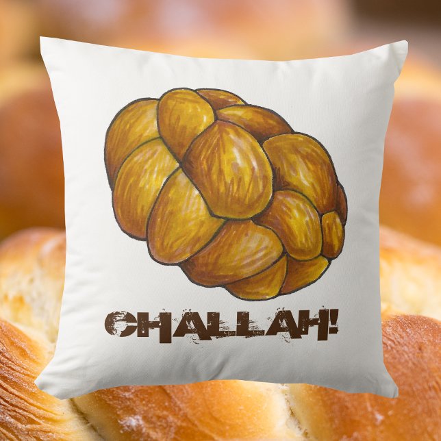 Almofada Braided Challah Bread Loaf Jewish Baking (Challah pillow)
