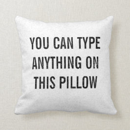 Almofada Branca Personalizada com Dificuldade