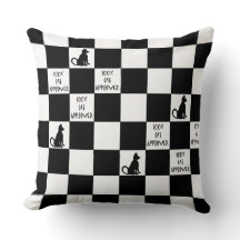 Branco CricketDiane do preto do travesseiro do