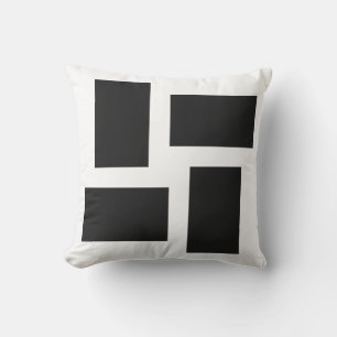 Almofada Branco Macio e Design Abstrato Pastel Pitch