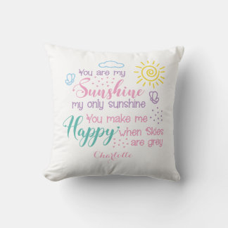 Almofada Branco Personalizado Você É Meu Sol