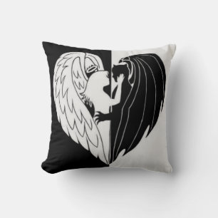 Almofada Branco preto