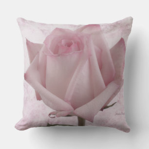 Almofada Brandamente flor do rosa do rosa