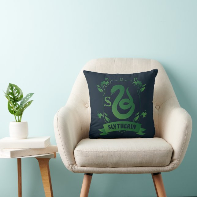 Almofada Brasão da Casa SLYTHERIN™ Enfeitado (Cadeira)