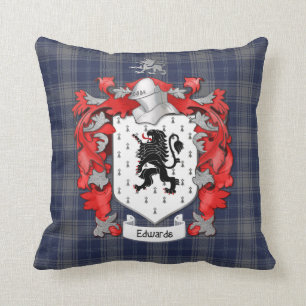 Almofada Brasão da família de Edwards - Wales