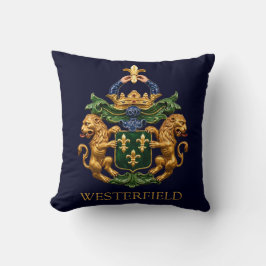Almofada Brasão de Armas da Família Holandesa Westerfield.
