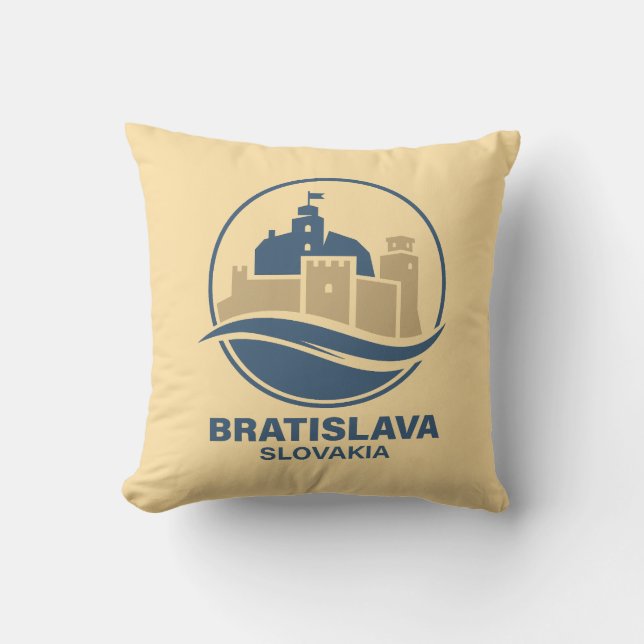 Almofada Bratislava Eslováquia Europa (Frente)