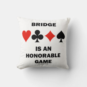 Almofada Bridge É Um Jogo Honorável Quatro Fatos De Cartão