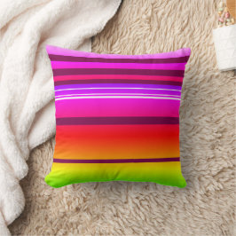 Almofada Bright colorida, listrada