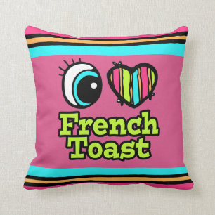 Almofada Bright Eye Heart I Love French Toast