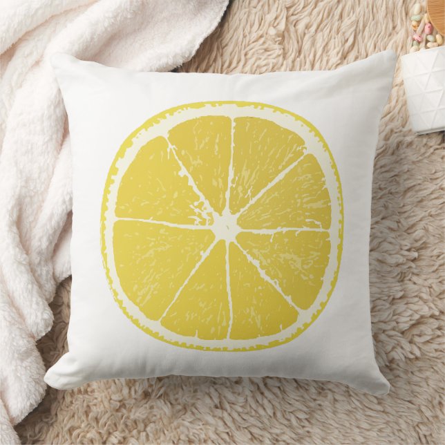 Almofada Bright Lemon Slice Decorative Throw Pillow (Cobertor)