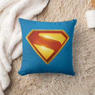 Almofada Brilhante da blindagem S do Ouro Superman