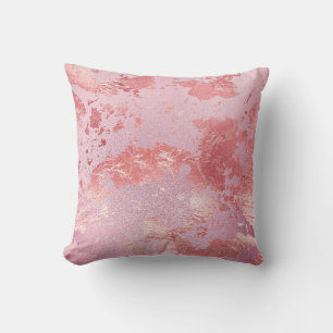 Almofada Brilhante Lamina Metálica Rosa Glamurosa