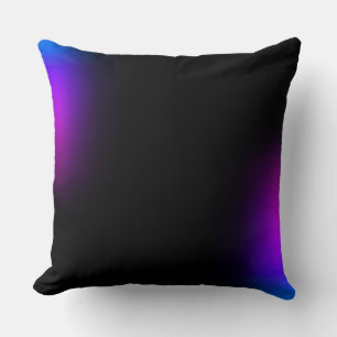 Almofada Brilho de Gradação Violeta Preta