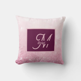 Almofada Brilho Feminino Rosa Menininha Gradiente Abstrato