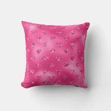 Brilho Rosa Vibrante Padrão Diamantes Brilhantes
