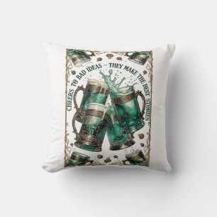 Almofada Brinde às Ideias Ruins Camiseta Gráfica Canecas