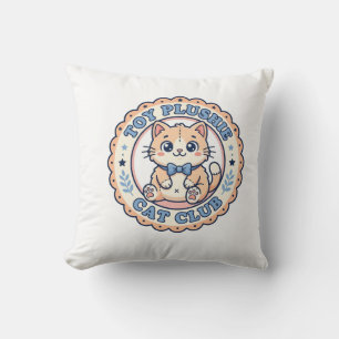 Almofada Brinquedo de Pelúcia Gato Camiseta de Gato Fofo De