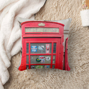 Almofada British Phone Box Travesseiro decorativo, Londres,