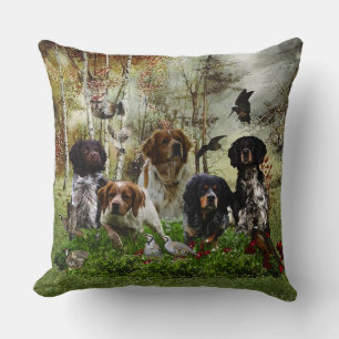 Almofada Brittany Spaniels, Caça de Pássaros